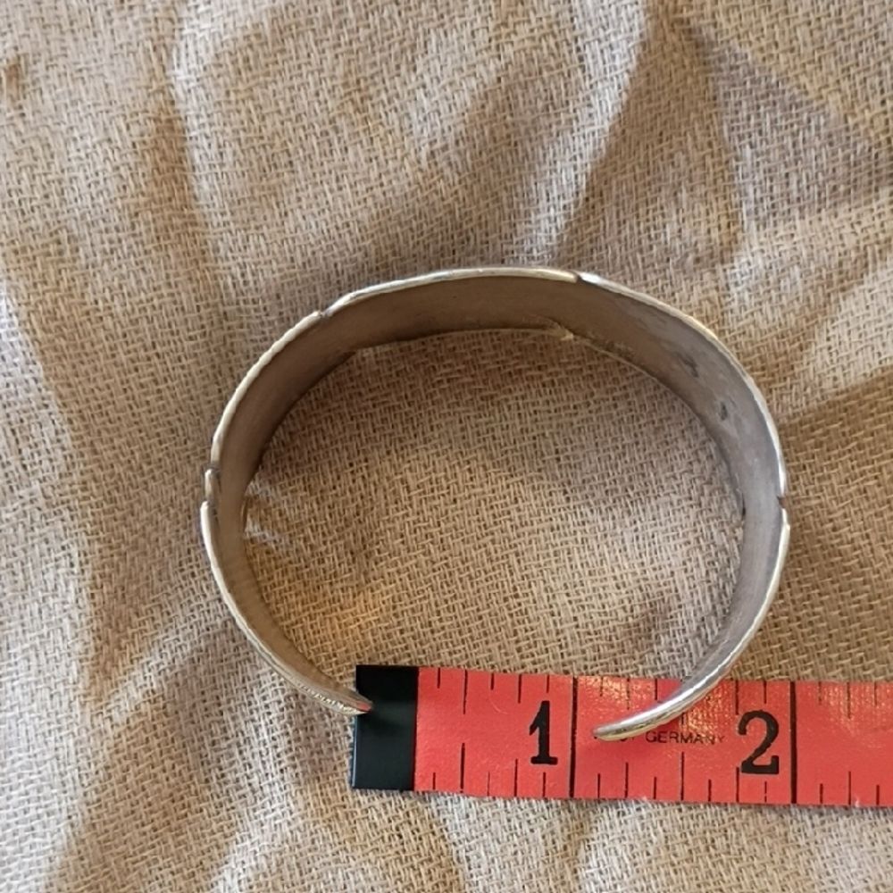 Sterling Silver Feather Cuff Bracelet - image 4